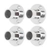 4 Pcs Hand Rail Round Base 1 Inch 316 Stainless Steel Corrosion Resistance Hand Railing Fitting for