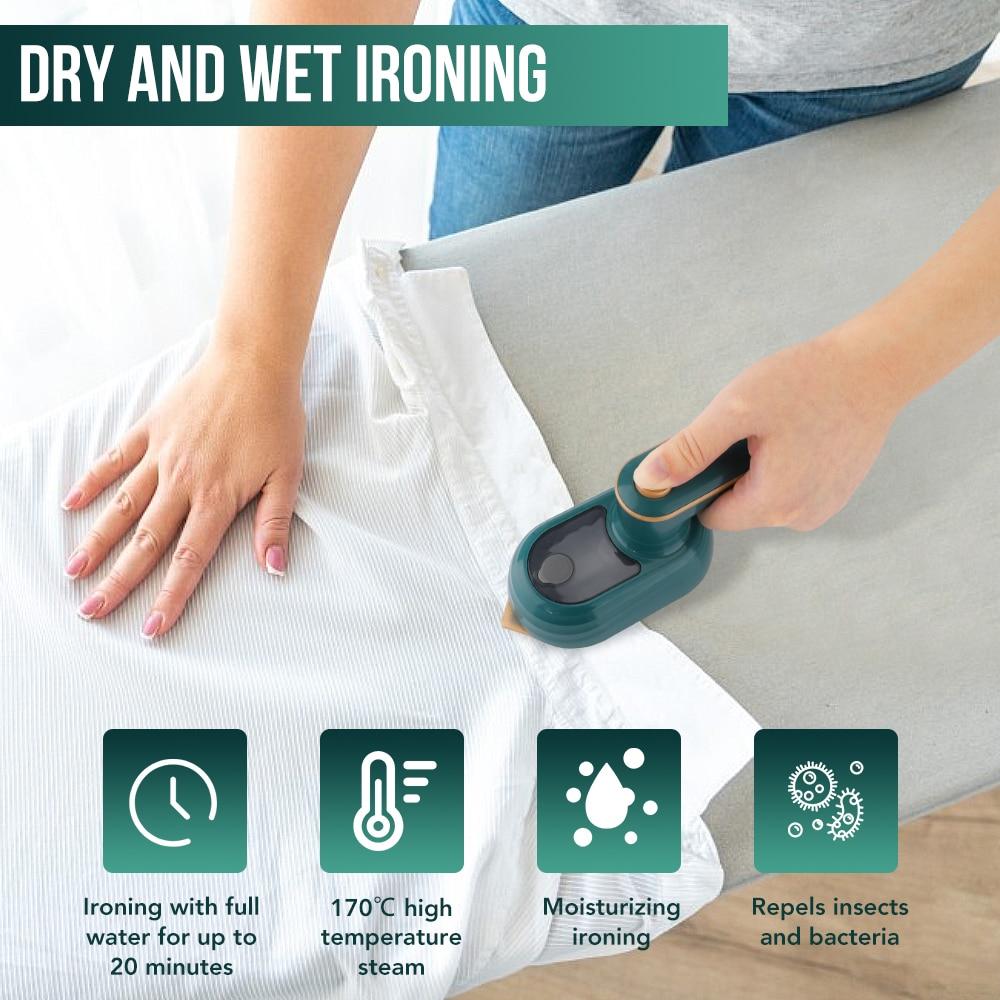Portable Garment Steamer Steam Iron Handheld Home Travelling For Clothes Ironing Wet Dry Ironing Machine