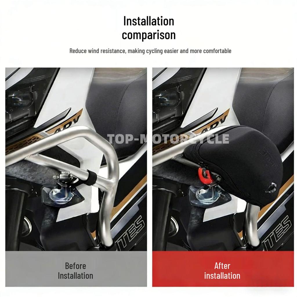 Zongshen 368G Waterproof Quick Release Black Side Bag for Protective Gear and Crash Bar Use