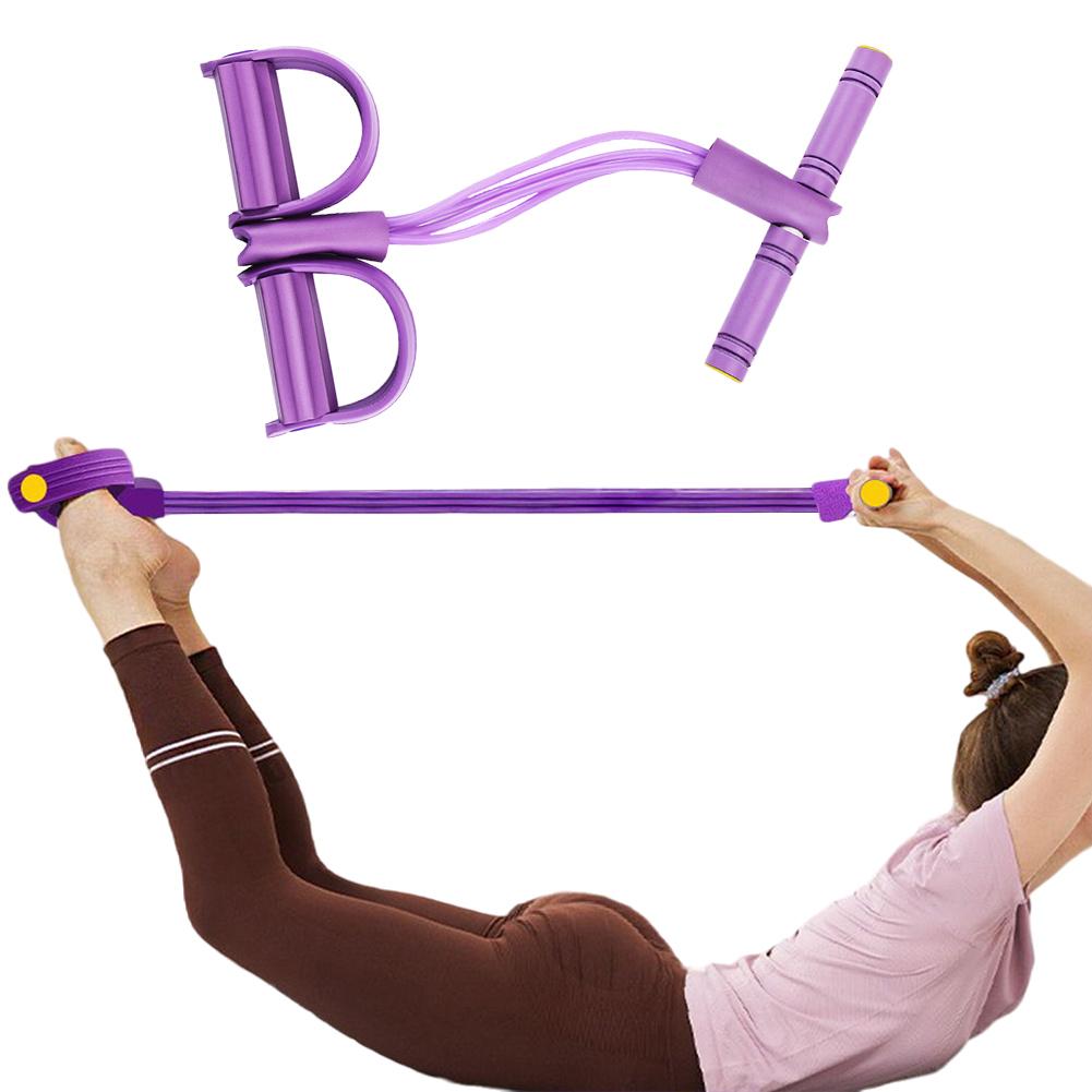 Multifunction Tension Rope for Exercise with Handles Fitness Resistance Bands Foot Pedal Resistance Band for Women Men