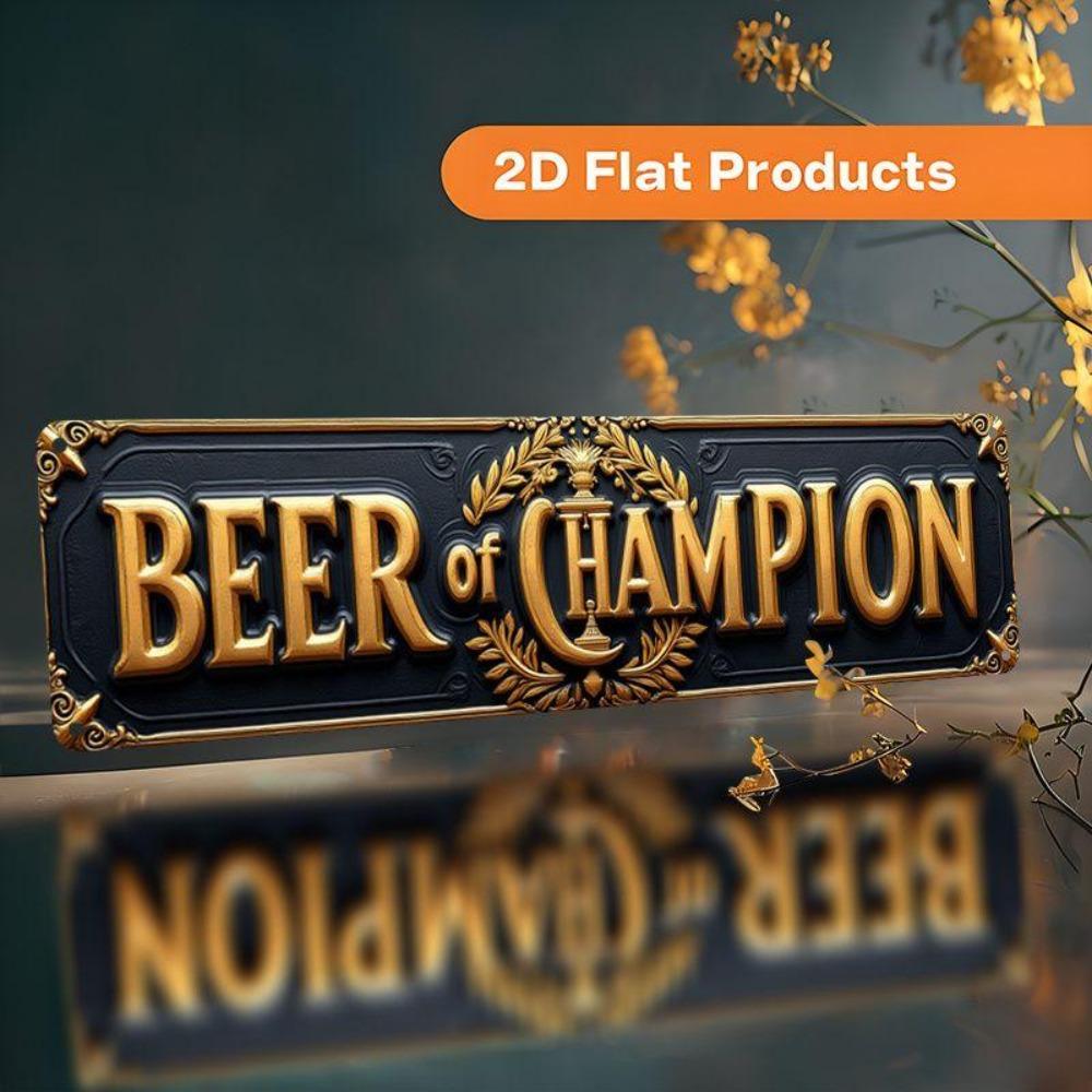 Retro Metal Wall Art for Home Office Beer Bar Decor