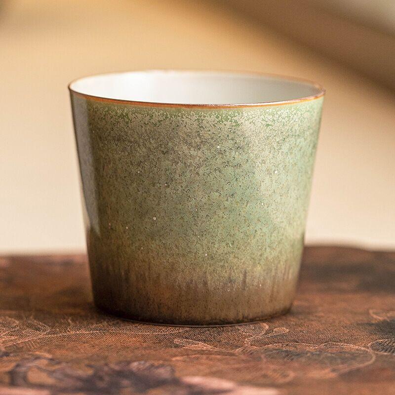 

Латте-чашка Yao Bian, Керамическая чашка ручной работы «Изумрудное звездное небо», Кофейная чашка Yanran, Ретро-чашка для домашнего использования, Чашка для латте-арта, Чашка для чая 200ml