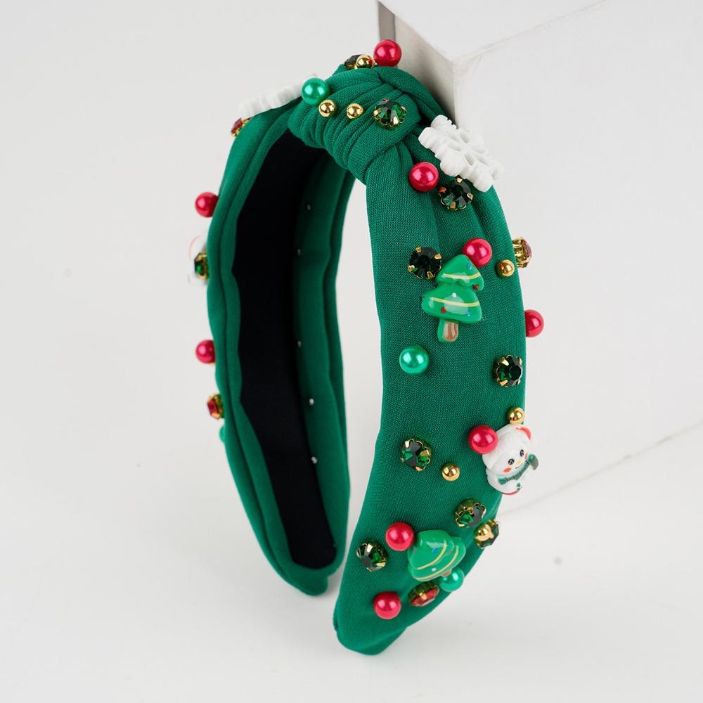 Snowflake Christmas Hairband Bow Santa Claus Doll Headwear Party Cosplay Props Women