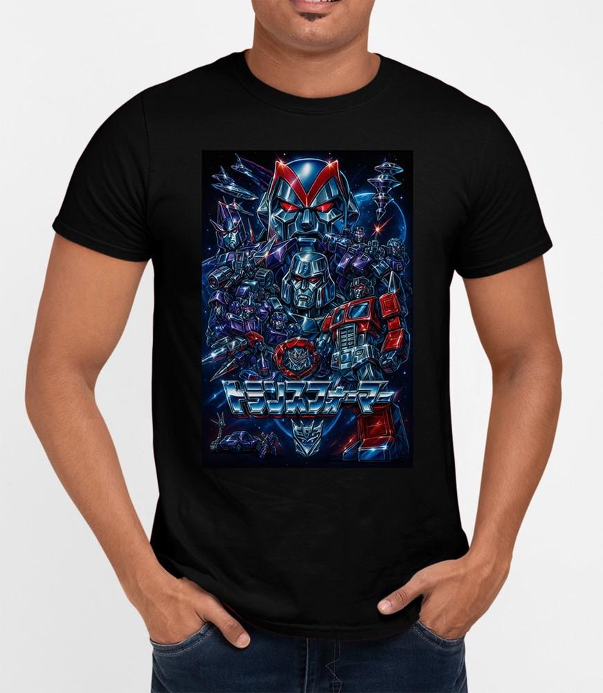 Transformers Chrome 80s  T-Shirt Cool Retro Movie Film Classic Tee Gift Xmas Unisex T-Shirt M
