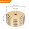 Uxcell 8pcs Subwoofer Insulation Pads, 40x20mm, Speaker Insulation Pad Feet, Turntable Audio Studio Monitor Insulation Pads, M4 Screw, Gold