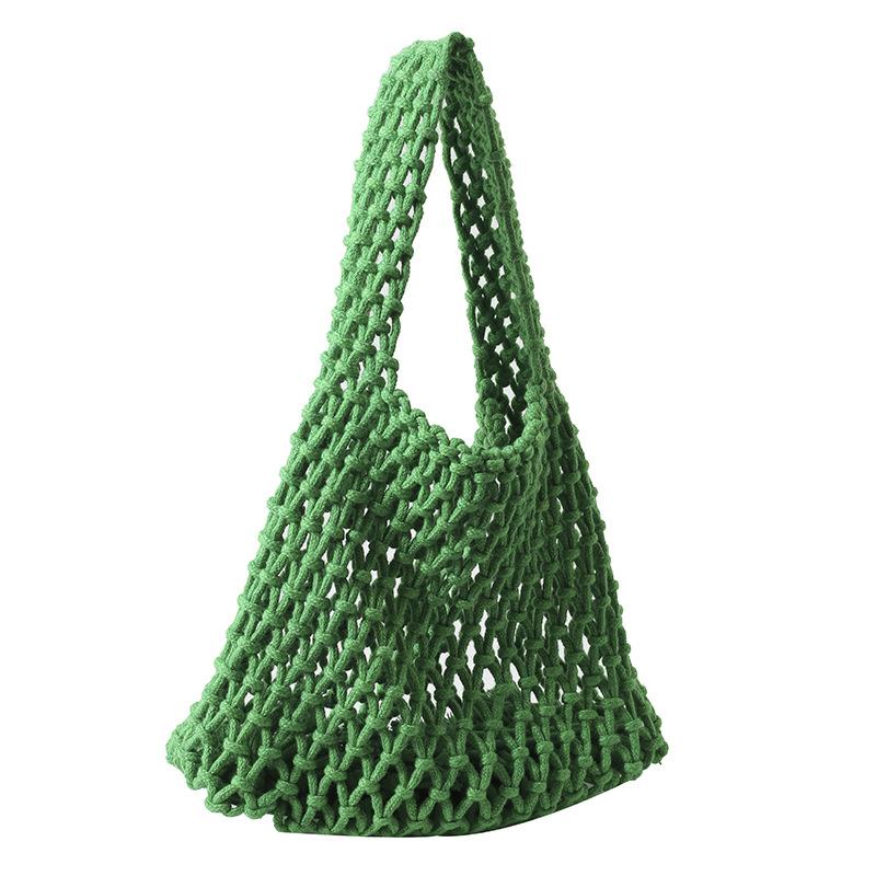 

Сумка-клатч Niche Hollow Mesh Pocket, ручная плетеная сумка на запястье, универсальная пляжная сумка для отпуска Tide зелёный