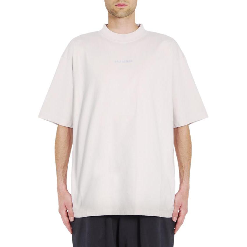 Balenciaga Logo Printed Medium Fit T Shirt 764235TQVN19016