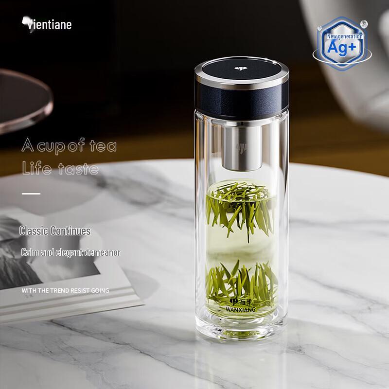 

WANXIANG V32RgL Silver Ion Antibacterial Glass Tea Bottle