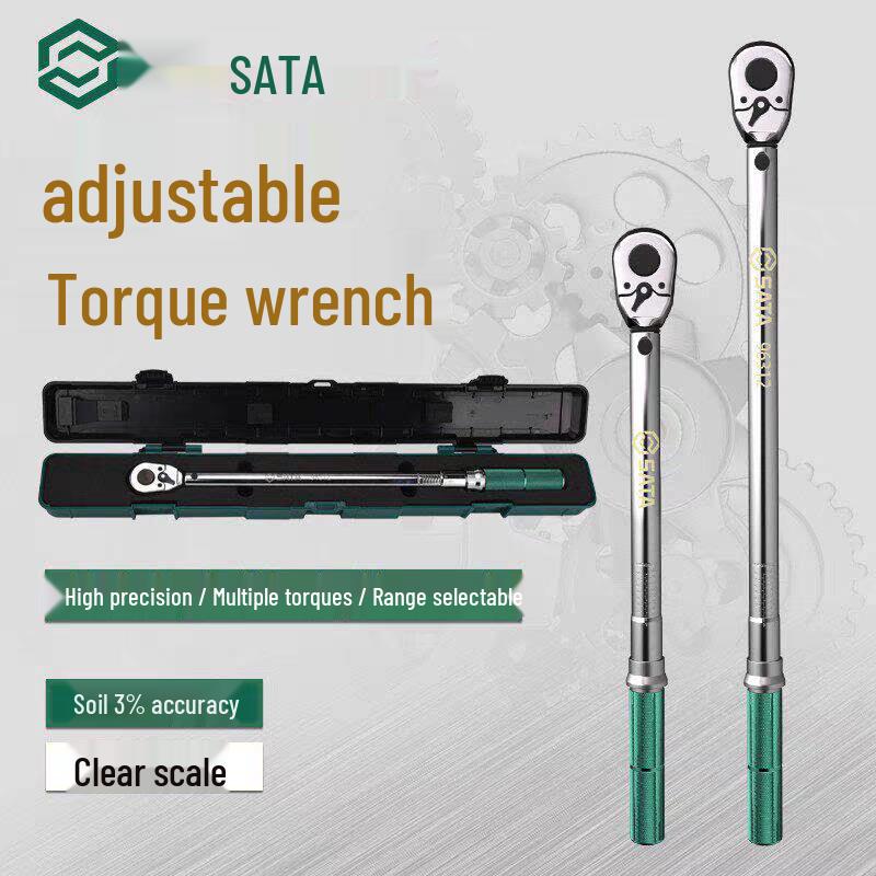 Sata High-Precision Adjustable Torque Wrench for Automotive Repair and Spark Plugs