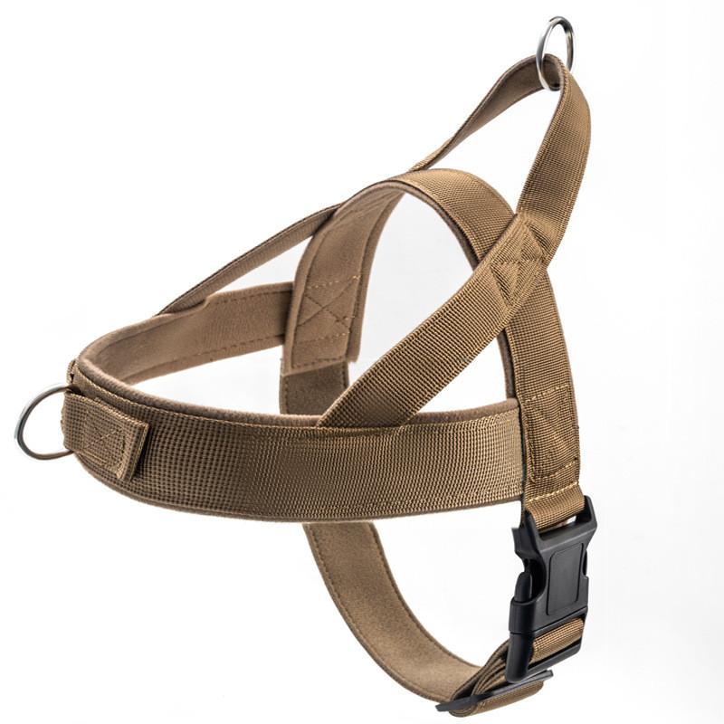 Pet Nylon Harness With Reflective Straps For Large Dogs Tactical Dog Vest And Leash