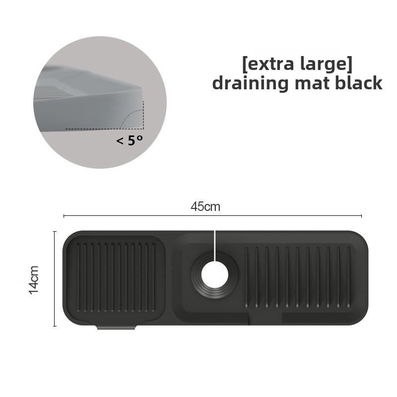 Silicone Faucet Drain Pad - Waterproof Kitchen & Bathroom Splash Mat