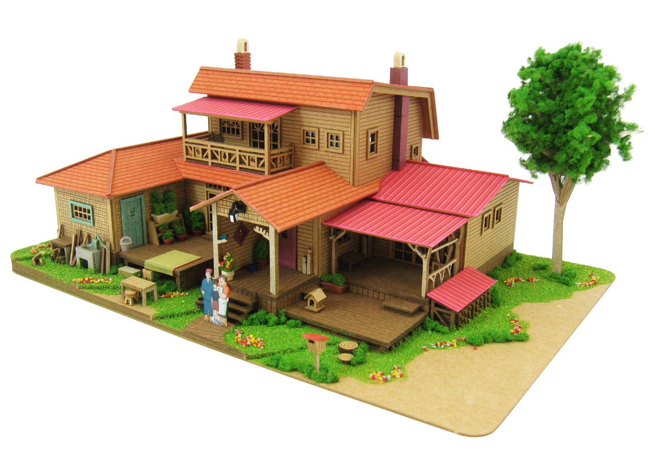 

Набор для миниатюрного искусства Sankei: Гигантские кресла-мешки, Серия Studio Ghibli: Когда была Марни, Семья Оива, Бумажная модель в масштабе 1/150, MK07-18