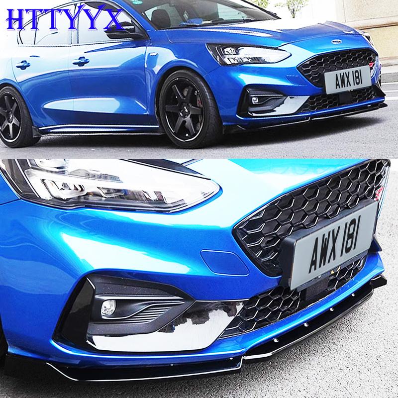 Fit For Ford Focus Mk4 ST ST-Line 2019 2020 2021 Car Front Bumper Splitter Lip Diffuser Body Kit Spoiler Guard