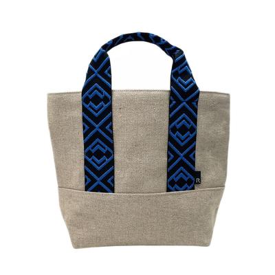 Τσάντα Tote από Γιούτα LT Deli POINT tape [Rootote] Γυναικεία (Μπλε)