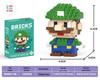 Cartoon Figurine Compatible Lego Bricks: Educational Micro Bricks Assemble Toy for Children