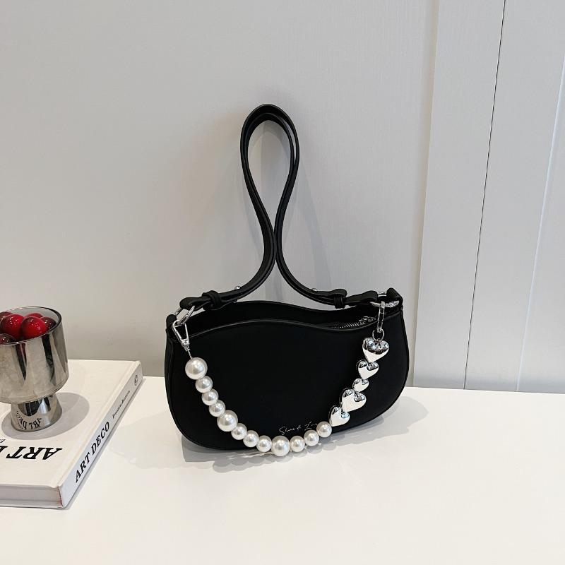 Niche Design Bag Women's New Beaded Trendy Versatile Commuter Shoulder Bag Fashion Messenger Bag