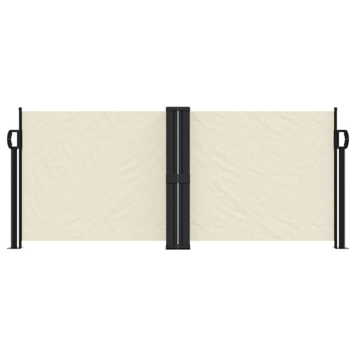VidaXL Auvent latéral rétractable crème 100x600 cm, écran d’intimité de jardin, brise-vue de balcon, écran d'extérieur, 4004580