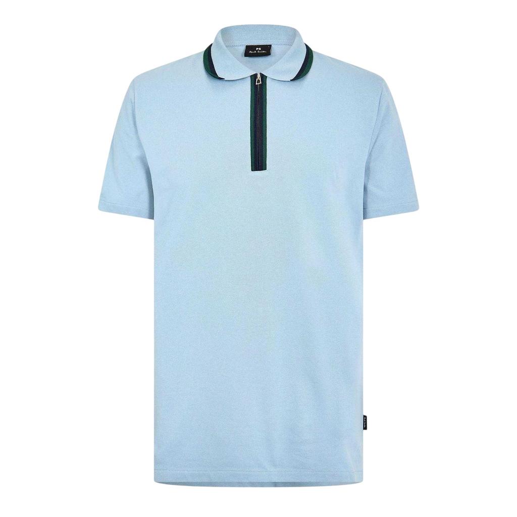 Paul Smith Mens Zipped Tailored Short-Sleeved Polo Shirt