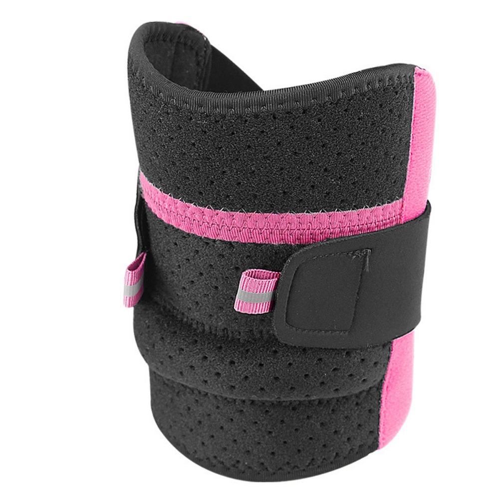 High Elasticity Meniscus Knee Pad Non-Slip Knee Support Brace Knee Patella  Fitness ярко-розовый/чёрный