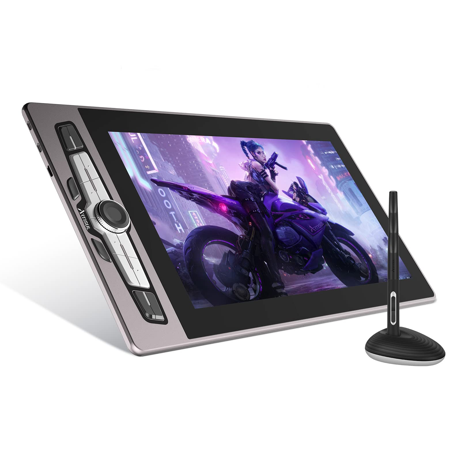 

Графічний LCD планшет Artisul з одним кабелем, пером, сумісний з нахилом смартфона та або кабелем SP1603 [Ексклюзив для Японії] 15,6-дюймовий ультратонкий, з підключенням,