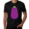 T-shirt Aubergine Kawaii Séchage Rapide T-shirt de Voyage