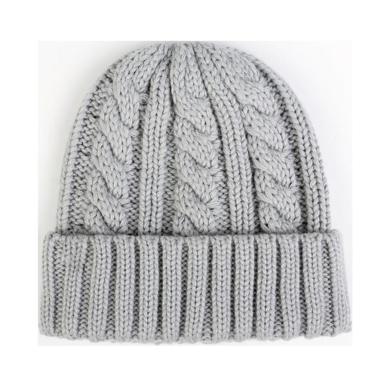 Теплая вязаная шапка-бини Xueluoduo с косами