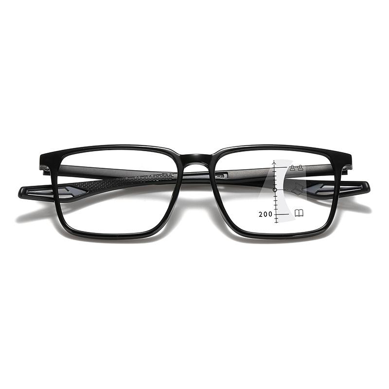 Reading Glasses Far And Near Dual-Purpose Ultra-Light Sports Anti-Skid Tr90 Men'S Progressive Multi-Focus Anti-Blue Reading Glasses
