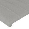 Vidaxl Wingback Headboard, Light Gray, 183X23X118/128 Cm, Fabric