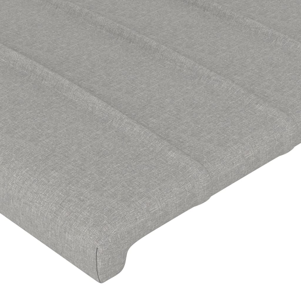 Vidaxl Wingback Headboard, Light Gray, 183X23X118/128 Cm, Fabric