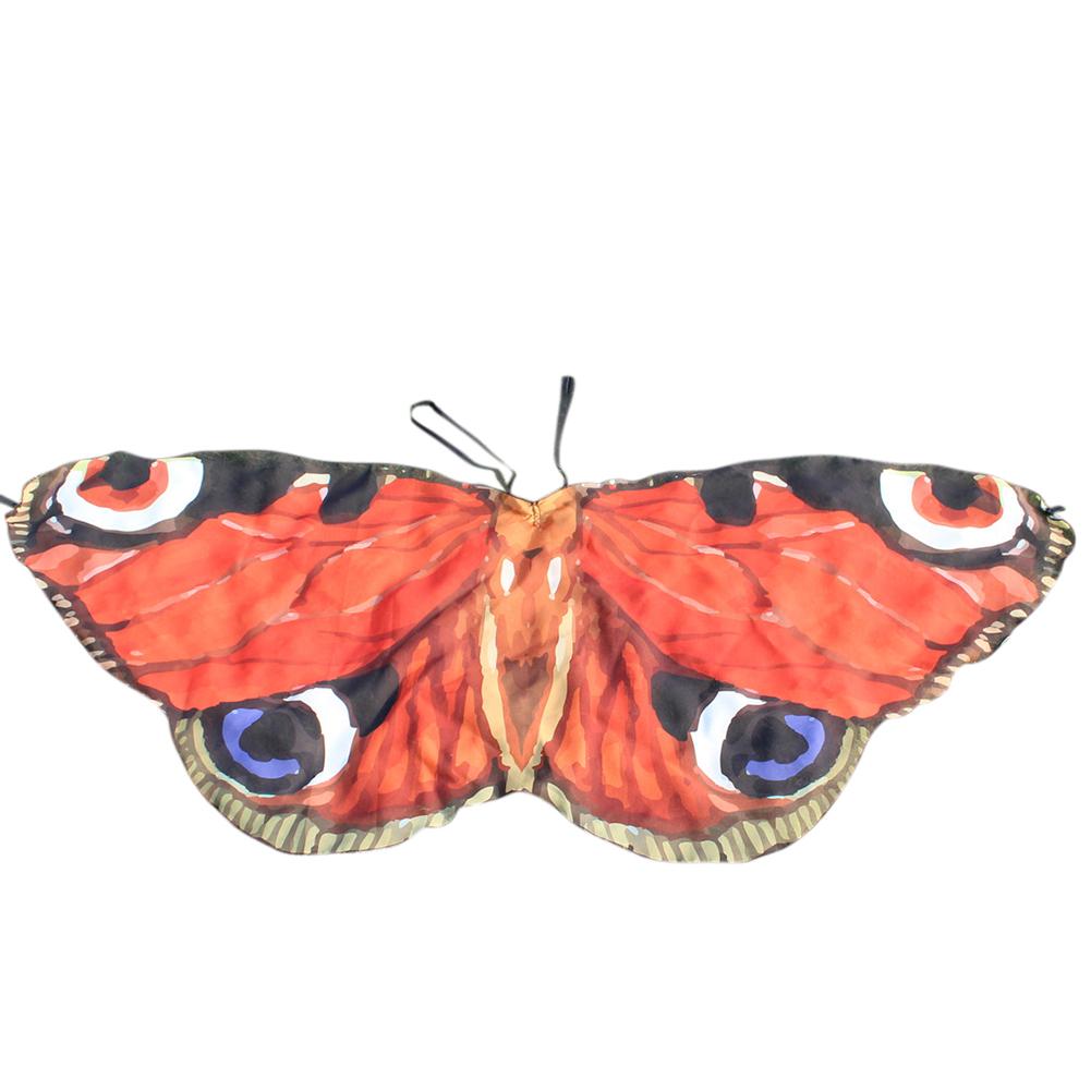 Children Printing Butterfly Wing Scarf Shawl Children's Day Gifts Wear on Back