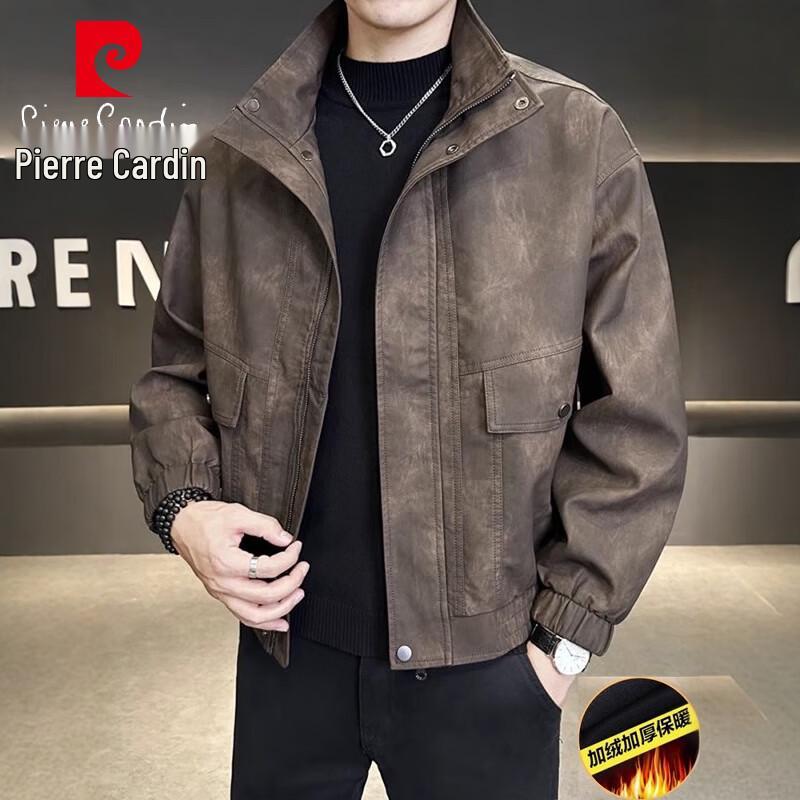 

Чоловіча куртка Pierre Cardin у стилі business casual на флісовій підкладці зі стійкою коміром 4XL