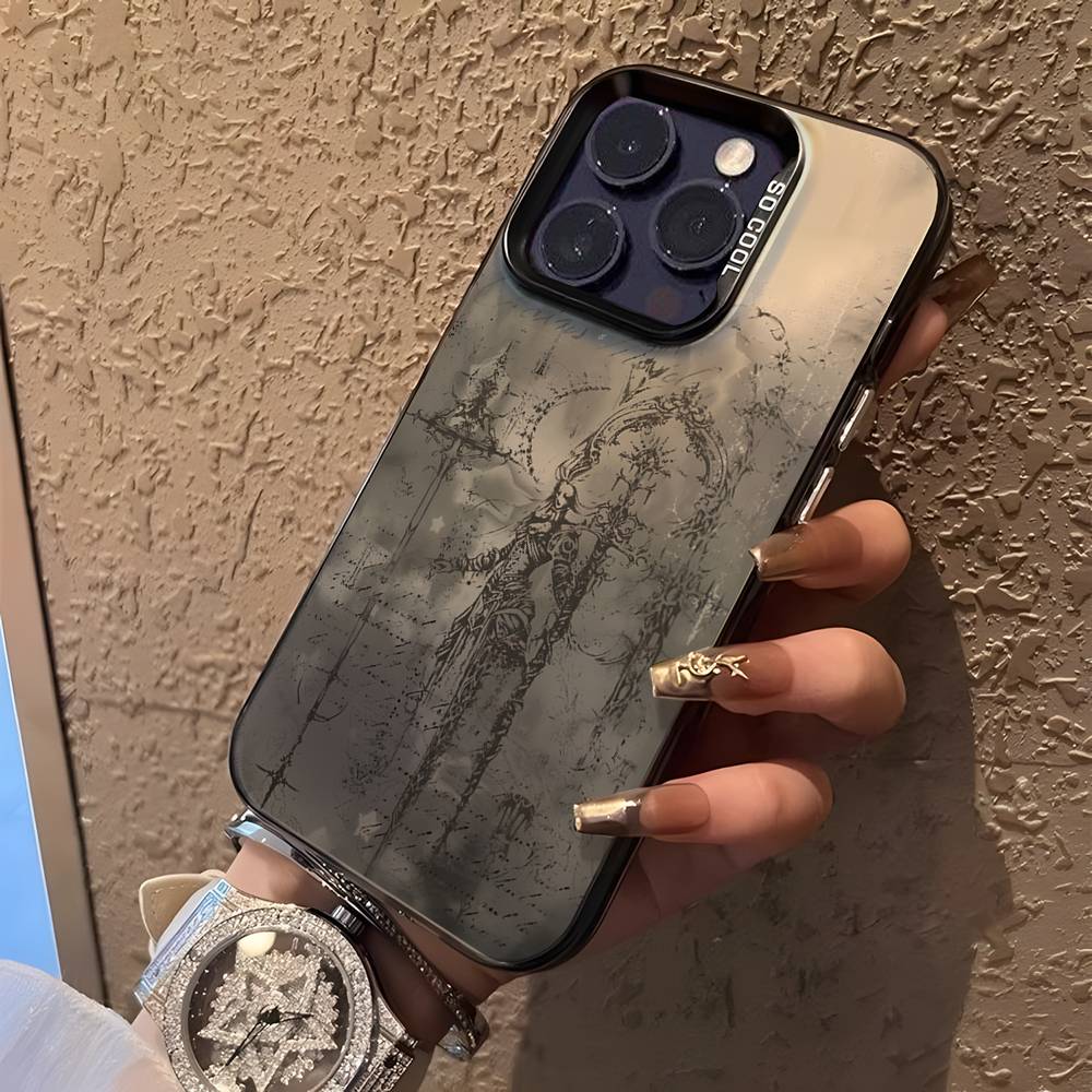 Gothic Coquette Cybersigilism Phone Case For iPhone 16,15,14,13,12,11,Pro,XS,Max,Plus,Mini,SE Black Candy Matte Shockproof Cover