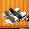 Men Slippers Outdoor Indoor Designer Summer Soft Black Slippers Men Thick Fashion Beach Platform Shoes Non-Slip Sandals