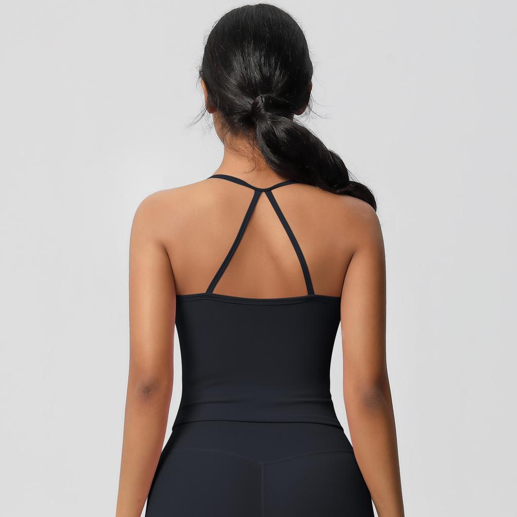 Women High Quality Sport Tank Tops With Chest Pads Compressed Quick-dry Super Elastic Suitable For Running Gym Fitness Training Yoga