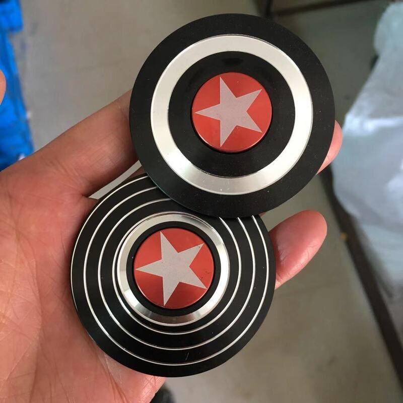 Captain Spinner American Fingertip Gyro Shield Alloy Toys Decompression