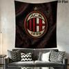 Ac Milan Crest Emblem Threepiece Set 1 Duvet Cover 2 Pillowcase Without Core Soft And Comfortable Christmas Birthday Gift