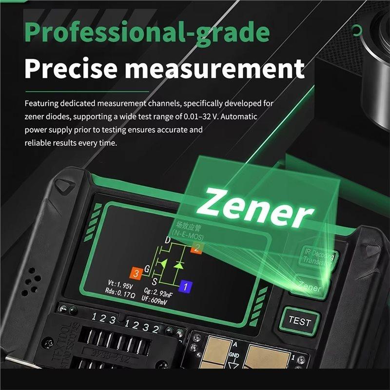 B97A-Resistance LCR ESR Meter Transistor Tester Diode Triode Capacimeter Capacitor Measurement Tool MOSFET NPN PNP SMD