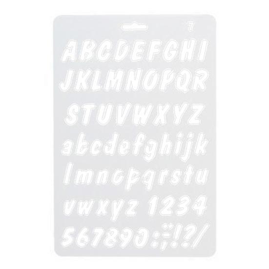 Alfabet angielski Numer DIY Scrapbook Szablon do rysowania Linijka pomiarowa Szablon