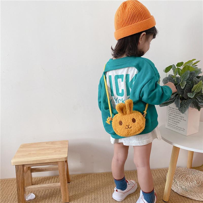 Adorable Mini Plush Rabbit Shoulder Bag For Kids With Cute Cartoon Design And Soft Fabric