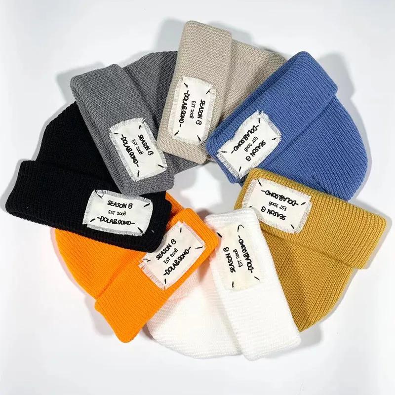 Natural NewFall Winter Knitted Beanies for Couples - Chic, Versatile Headwear