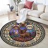 Royal Cats Kingdom Round Area Rug Under Office Chairs Bedroom Living Room Home Decor