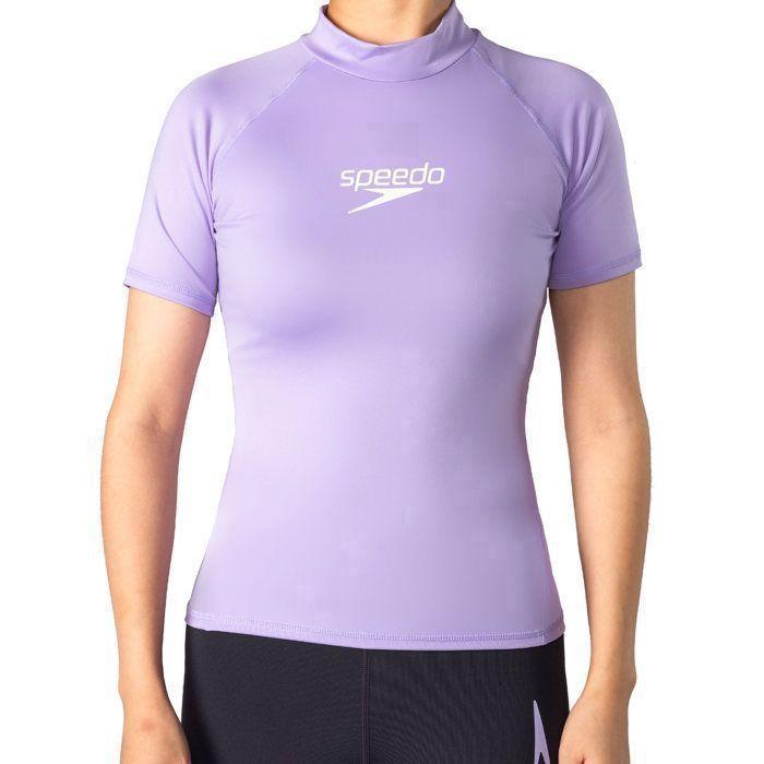 Speedo Rashguard Femme Essentiel- Bonbon Dur-Blanc