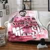 Messi Customize Your Name Blanket Cozy Customizable Blanket Ultra-Soft Great for Livingroom Chair Couch Picnics Ideal for All Seasons
