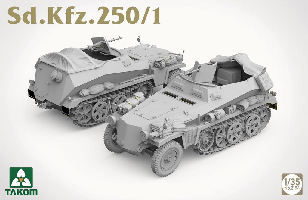 Takom Light Armored Personnel Carrier Plastic Model Kit TKO2184 1/35 Sd.Kfz.250/1