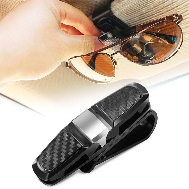 

2/1 шт. автомобильный держатель для очков, двусторонний автомобильный зажим для солнцезащитного козырька, портативный держатель для карт, держатель для солнцезащитных очков, вешалка, крепление для очков, зажим для хранения очков 1pcs