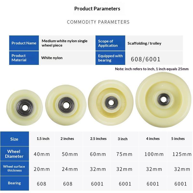 2 Sets Furniture Wheels Sliding Swivel Trolley Castor 1.5/2/2.5/3/4/5Inch Caster For Cart Industrial Move Chair Replacement