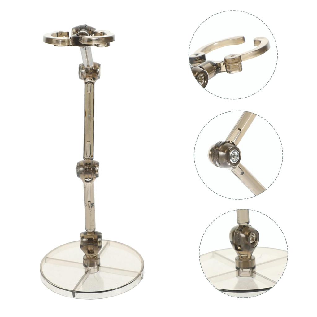 Abaodam Set of 4 Plastic Figure Stands, Display Racks, Model Figurine Shelves, Tabletop Stable, for Collectors