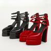Fashion Women's Shoes 2025 Fashion Point Toe High Heels Straps Sexy Pumps for Women Buckle Casual Mary Jane Female Chunky Shoes Zapatos