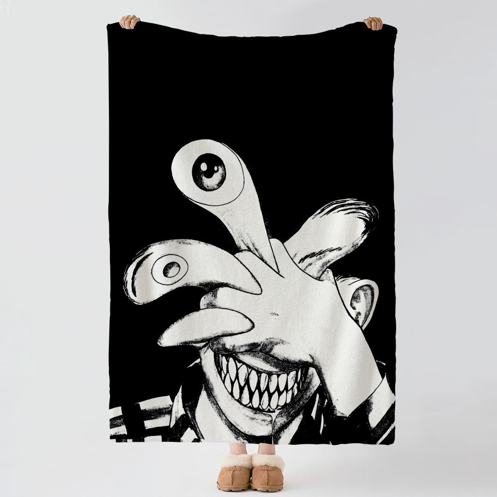 Anime PParasyte Throw Soft Warm Flannel Blanket Multiuse Throw for Bed Sofa Office Air Conditioning Nap Blanket