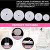 15 Pieces Clear Cake Stacking Dowels with 5 Cake Separator Plates for 4 6 8 10 12 Inch Cakes  for Wedding Cake Construction